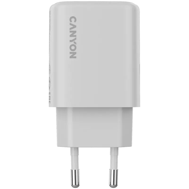 CANYON OnCharge 200 20W 1xPD 1xQC EU Valge seinalaadija