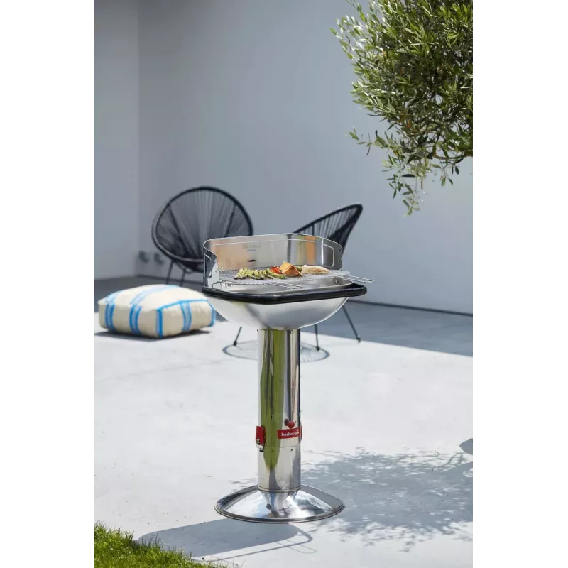 Barbecook Loewy 55 SST söegrill, 59,8 x 35,4 x 101 cm, roostevabast terasest rest, must