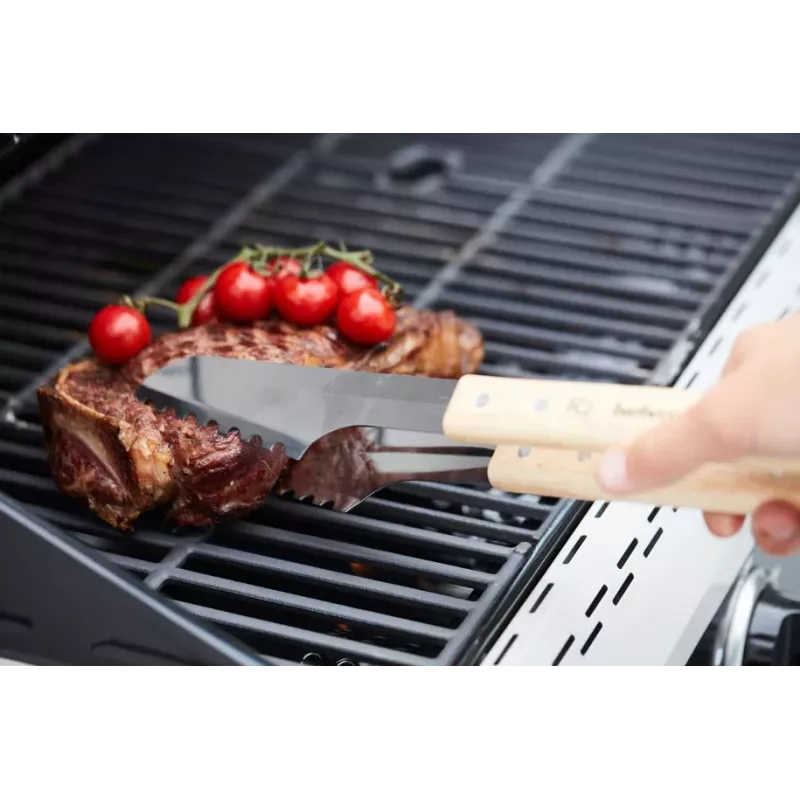 Barbecook Luxury Tongs FSC, 40 cm, Stainless Steel & Wood