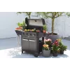 Barbecook Gaasigrill Luca 412 koos kapiga ja külgpõletiga, 145.4 x 60.3 x 112.3 cm, must