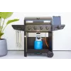 Barbecook Gaasigrill Luca 412 koos kapiga ja külgpõletiga, 145.4 x 60.3 x 112.3 cm, must