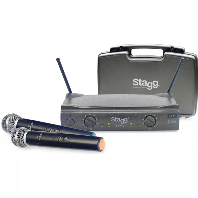 Stagg SUW 50 MM FH EU Wireless UHF System Black