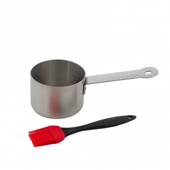 Barbecook roostevabast terasest kastmepott ja pintslikomplekt 10,5 x 7,5 x 23 cm BC-ACC-7211