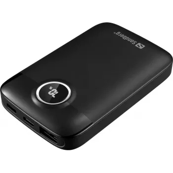 SANDBERG Powerbank 5000 mAh 20W Fast Charge USB-C PD QC 3.0 Must
