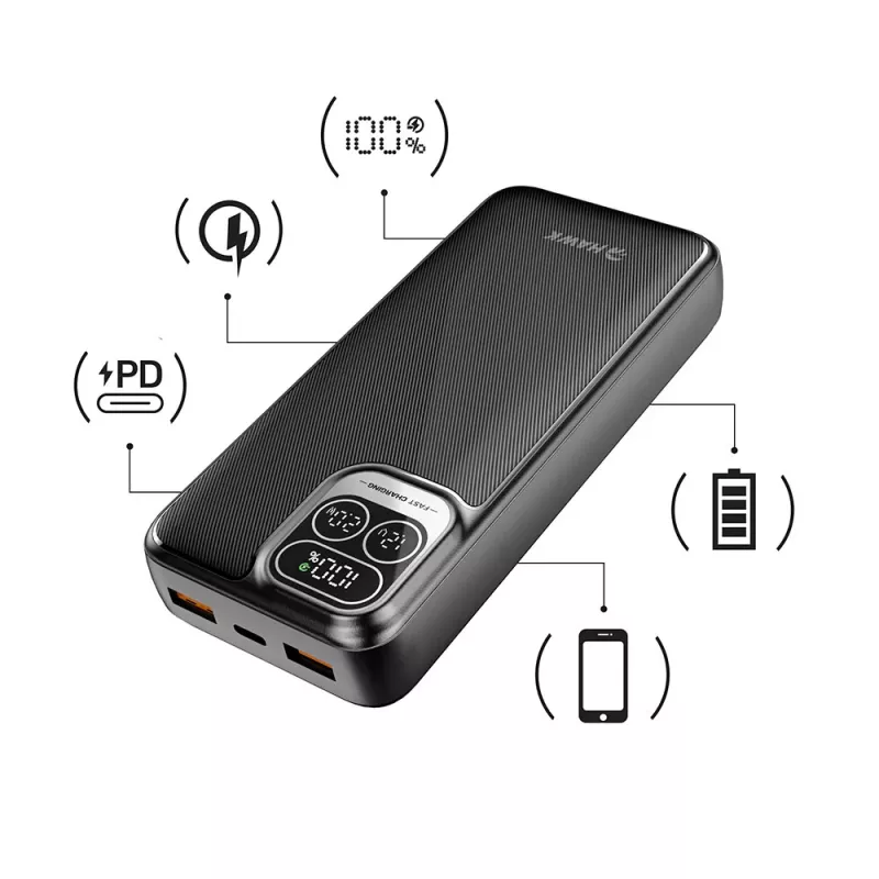 Hawk HW-PB20000 Power Bank 20000mAh Must