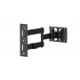 Visaro WMA75 Full Motion TV Mount - Must, 30 kg kandevõime, 23-55 tolli
