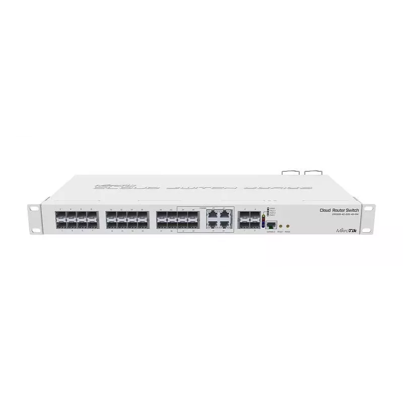 MikroTik CRS328-4C-20S-4S+RM Hallatav L2/L3 Switch, 1U Rackmount, 20x SFP, 4x SFP+, 4x Combo, Valge