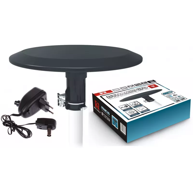 OPTICUM RED Opticum DVB-T Dynamic UFO-360 Must Aktiivne Välis Sektorantenn