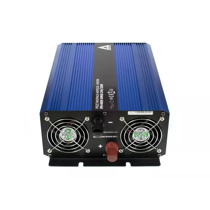 AZO Digital 24 VDC / 230 VAC Converter SINUS IPS-4000S 4000W Pure Sine Wave Inverter