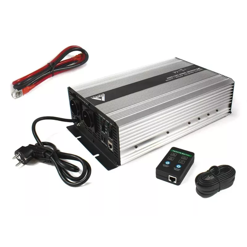 AZO Digital UPS-4000SR Katkematu toiteallikas 4000VA/2000W puhas siinuslaine 12V DC kuni 230V AC Line-Interactive UPS AVR-iga