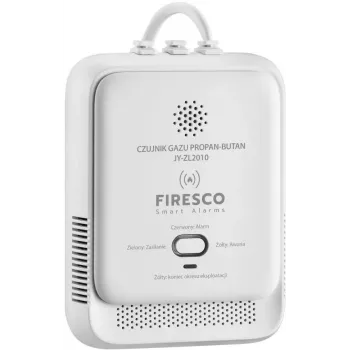 FIRESCO Propane Gas Sensor JY-ZL2010 - LPG/Butaani detektor heli- ja visuaalse häirega, seinakinnitus, CE/RoHS