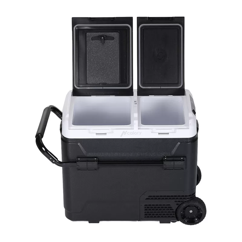 HCALORY P40M+ 40L Car Cooler with Bluetooth, DC 12V/24V, AC 100-240V, -20°C to +20°C, Digital LCD Display, Touch Panel, USB Port