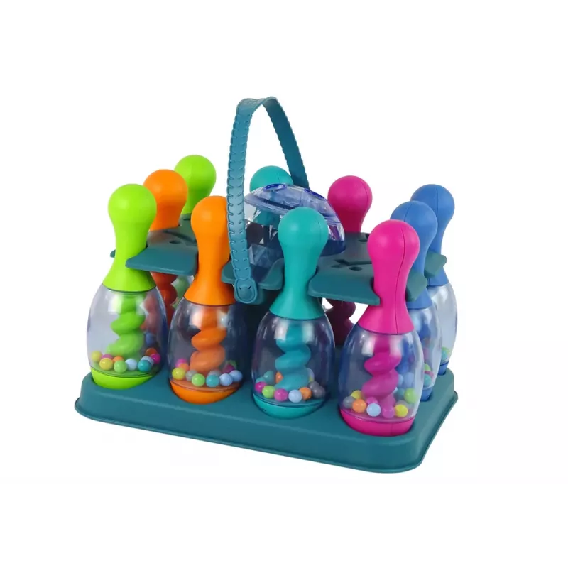 LEAN TOYS Oskusmäng Keegel Iridescent pallide ja alusega