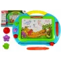 LEAN TOYS Magnetiline joonistustahvel 3 templi ja stiilusega