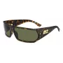 DSQUARED2 D2-0140-S-086 meeste ristkülikukujulised päikeseprillid, Havana atsetaat, hall polükarbonaat lääts, 73 mm