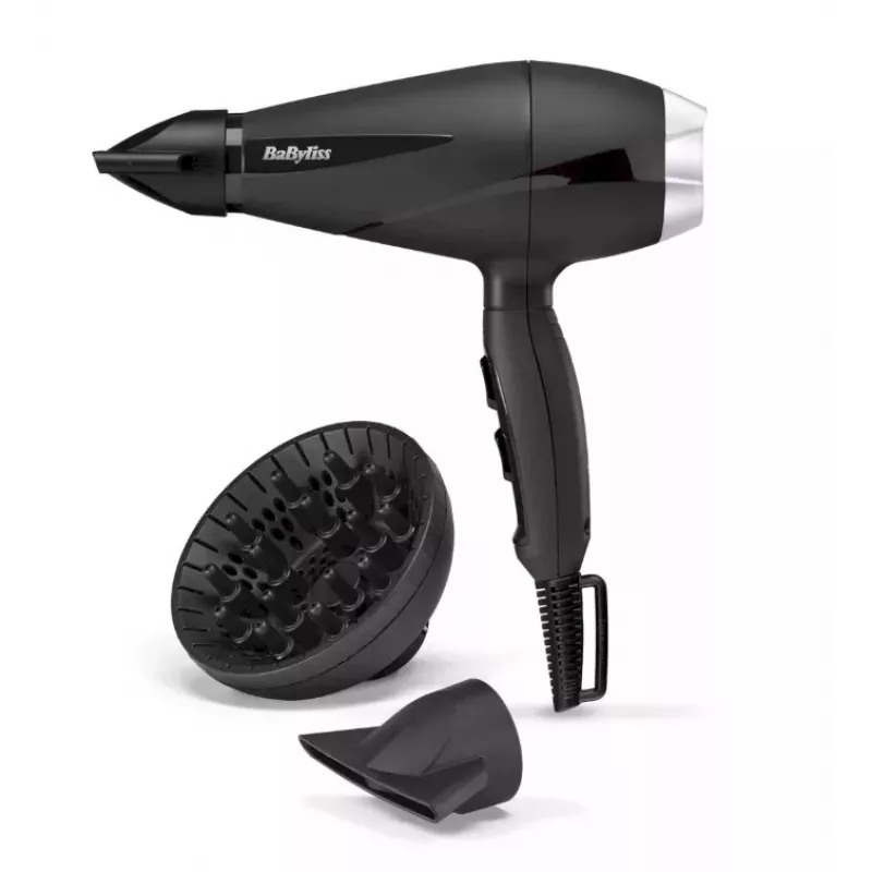 BaByliss 6710DE Föön 2200W Professionaalne AC mootor Iooniline Cool Shot 2 otsikuga