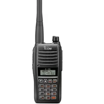 ICOM IC-A16E Aviation Portable Transceiver with Bluetooth and Active Noise Cancelling