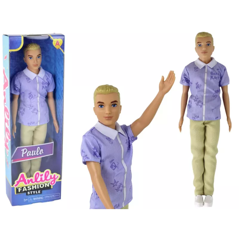 LEAN TOYS Nukumaskott Poiss Paulo Särk Blond Juuksed