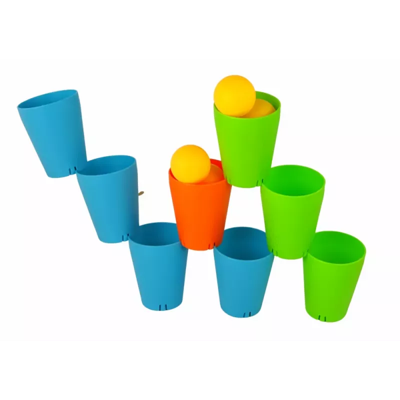 LEAN TOYS Cups Puzzle Game 3 in 1 44 Pieces