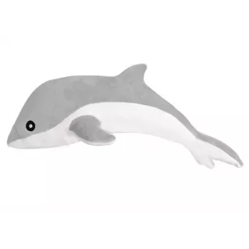 LEAN TOYS Gray Dolphin Plush Mascot 70 cm