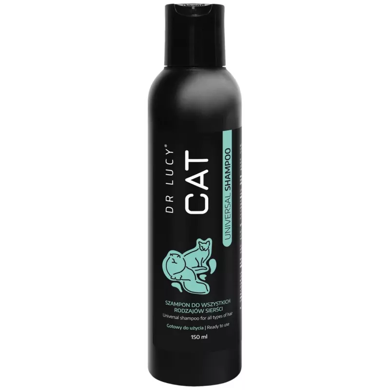 DR LUCY Cat Universal Shampoo 150 ml Õrn, niisutav šampoon kõikidele kassikarvatüüpidele