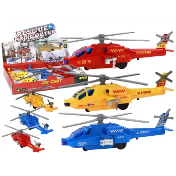 LEAN TOYS Alumiiniumist Päästekopter Mix Drive RC Helikopter 3-Kanal 2.4 GHz