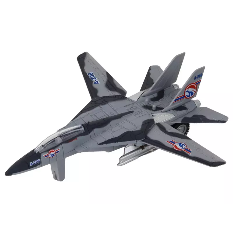 LEAN TOYS Military Airplane Powered Fighter Moro Lights Sounds Mix