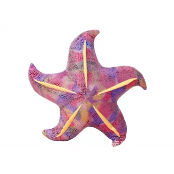 LEAN TOYS Mascot Plush Starfish Purple Pillow 45 cm