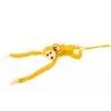 LEAN TOYS Mascot Plush Monkey with Baby, Yellow 90 cm