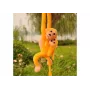 LEAN TOYS Mascot Plush Monkey with Baby, Yellow 90 cm