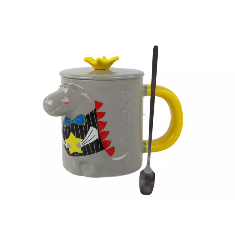 LEAN TOYS Hall Dinokujuline Infuuseriga Kruus 400 ml
