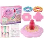 LEAN TOYS Nail Set Pink Nail Tips Stickers Diamonds