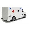 LEAN TOYS Auto Ambulance with Friction Drive White 1:20 with Sound