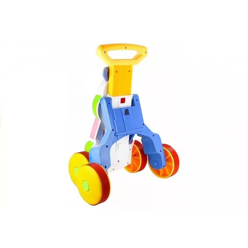 LEAN TOYS Imikute ja väikelaste tõukemänguasi Jõehobu Helid Kõristid Krõbinad Peegel