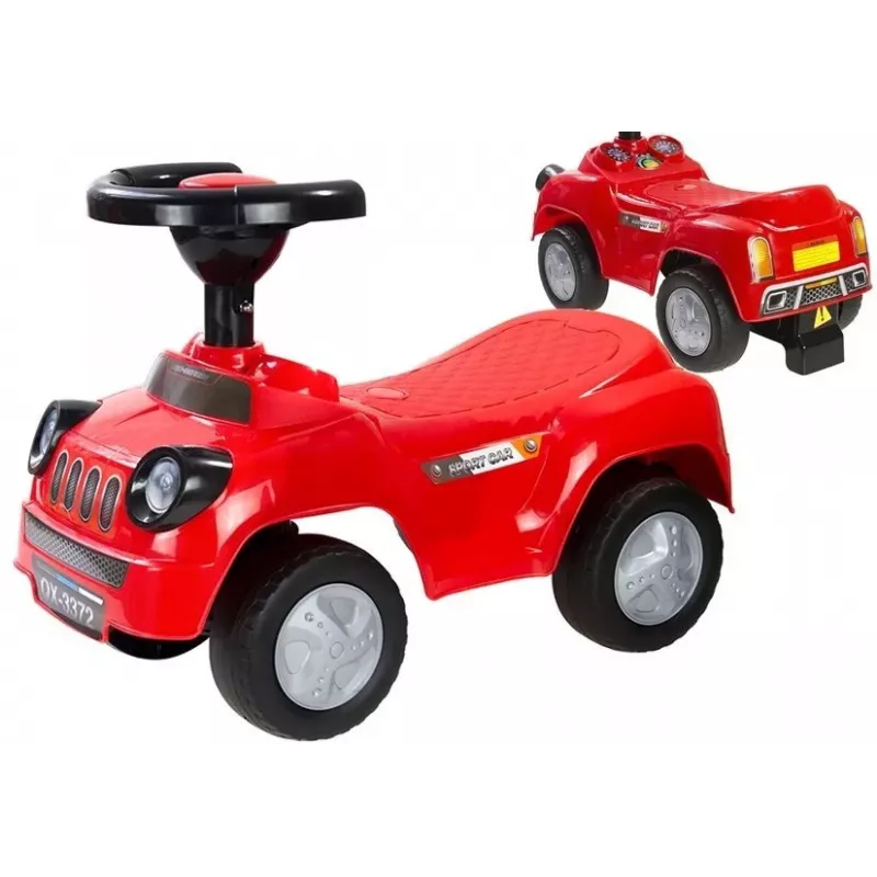 LEAN CARS Sõiduauto Väikelastele Squeaker Sport Red