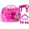 LEAN TOYS Princess in a Suitcase Set - Hair Dryer, Earrings, Headband, Pink