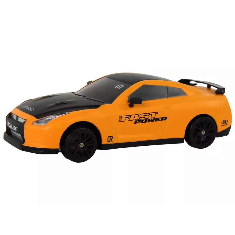 LEAN TOYS Kaugjuhitav Sportauto R/C 1:24 Kollane Vahetatavate Ratastega