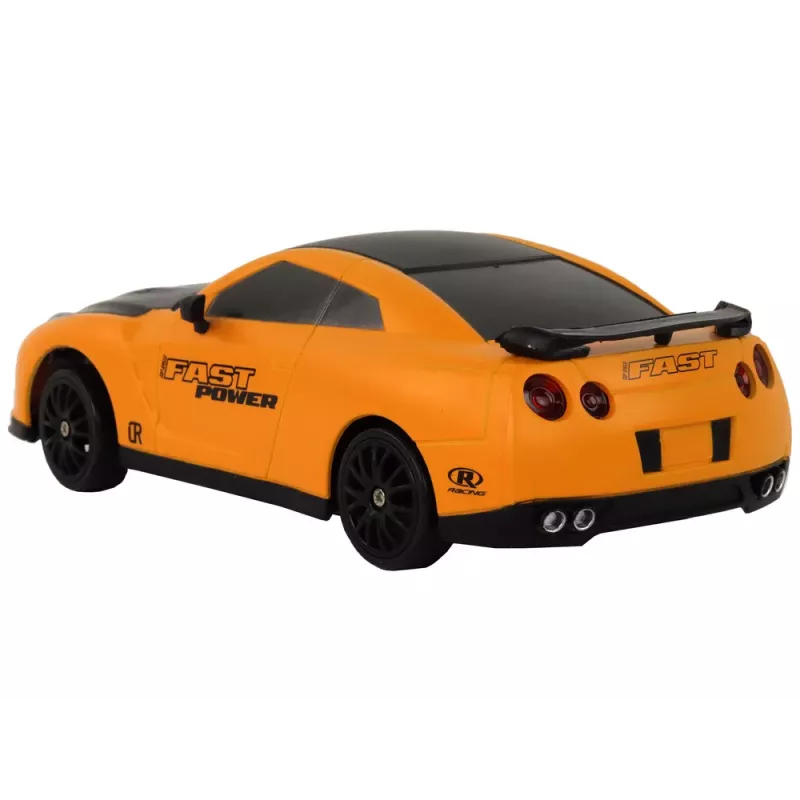 LEAN TOYS Kaugjuhitav Sportauto R/C 1:24 Kollane Vahetatavate Ratastega