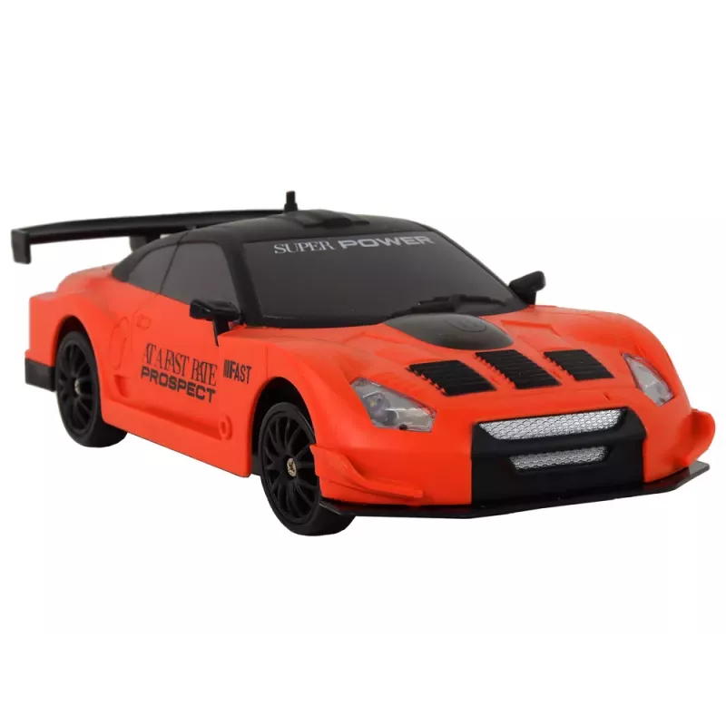 LEAN TOYS Kaugjuhitav Sportauto R/C 1:24 Oranž Vahetatavate Ratastega