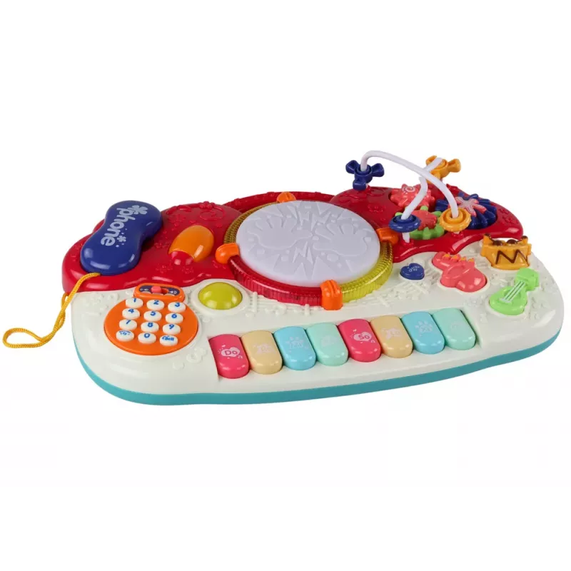 LEAN TOYS Organ Piano Educational Music Drum Sounds Light