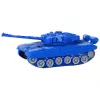 LEAN TOYS R/C Tank Remote Controlled Lights Sound Blue 1:18 27MHz