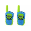 LEAN TOYS Walkie Talkie Set Green/Blue 3 km Range for Children
