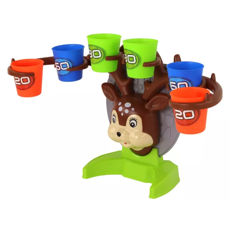 LEAN TOYS Arcade Game Throwing a Ball at a Deer Target