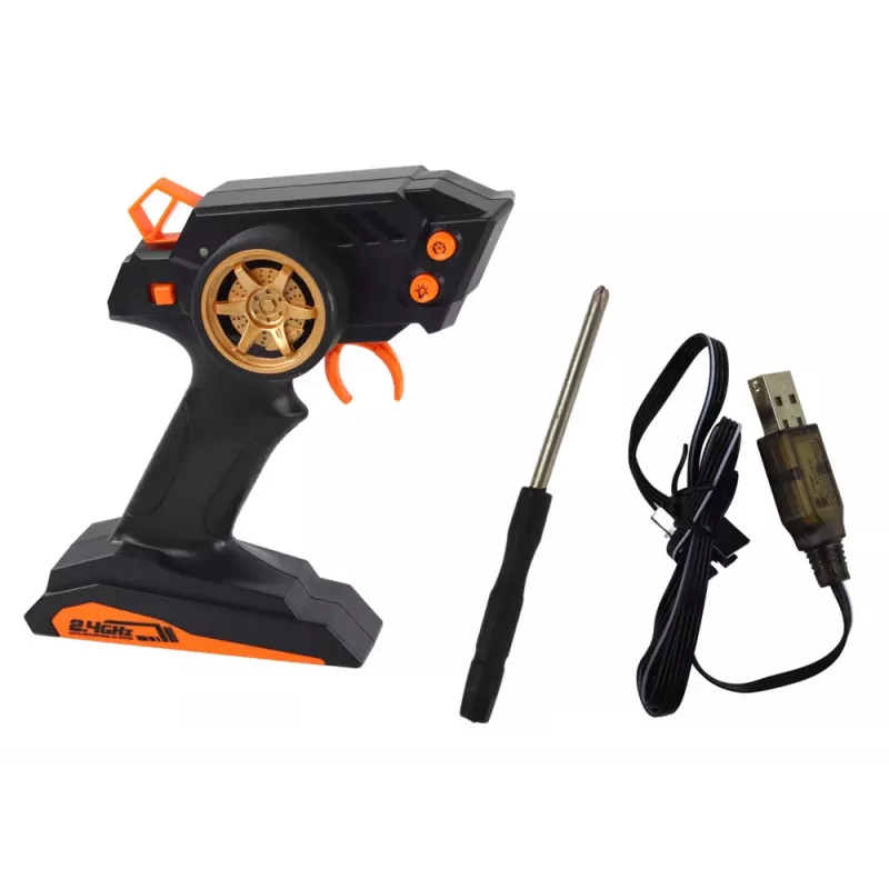 LEAN TOYS Suur Kaugjuhitav Sportauto 1:10 Oranž