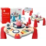 LEAN TOYS Interaktiivne õppelaud laste paneelklaveriga Kosmos Punane