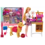 LEAN TOYS Nukumängukomplekt koerte ja kassiga ning loomaarsti tarvikutega