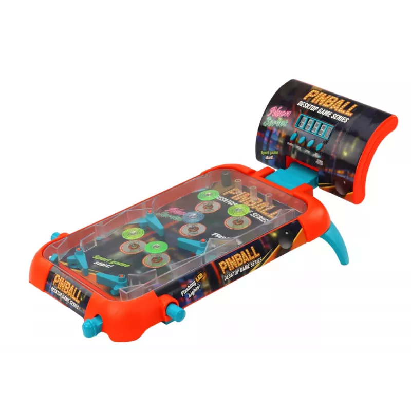 LEAN TOYS Pinball Arcade Game with LED Lights, Sounds, and Scoreboard
