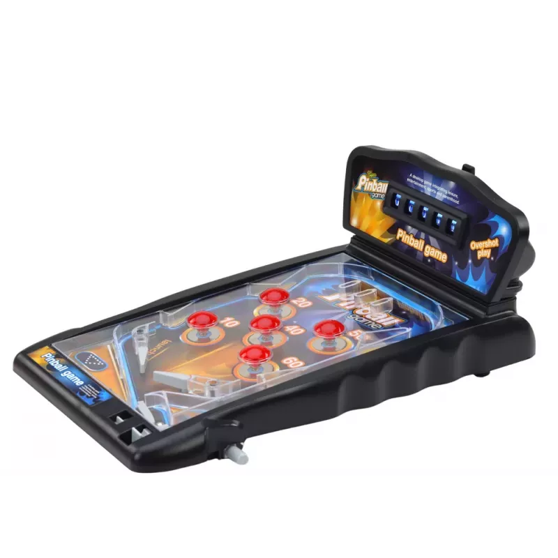 LEAN TOYS Pinball Arcade Game with Lights, Sounds, and Scoreboard