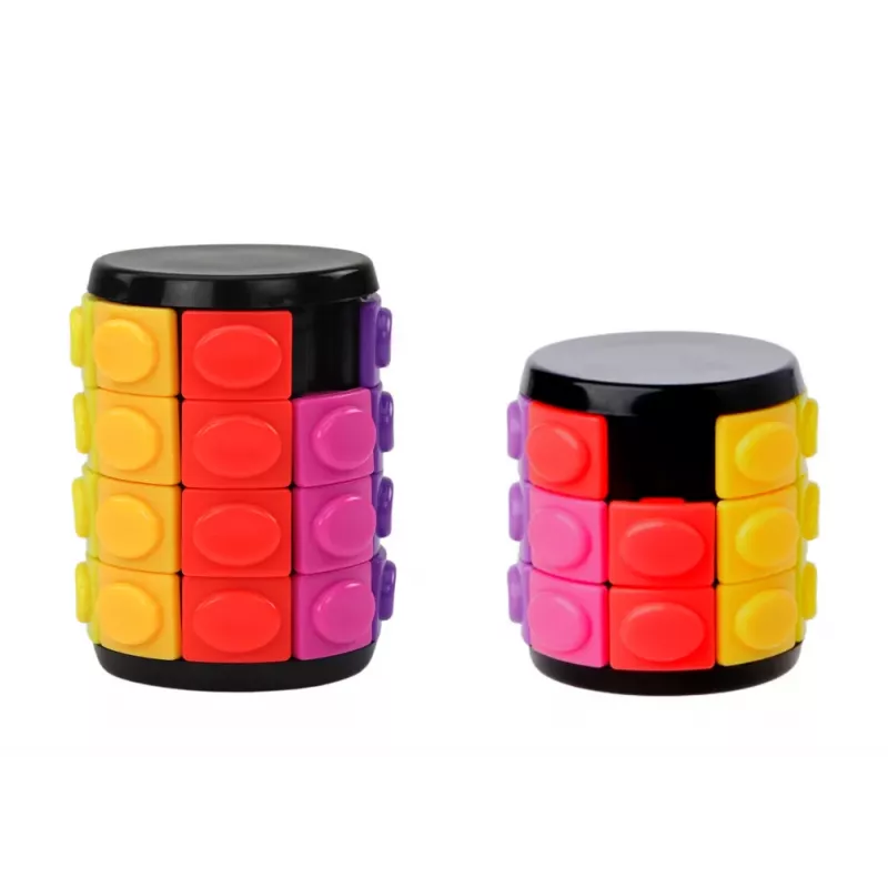 LEAN TOYS Silindriline Loogikamõistatuste Komplekt 3 Raskusastmega