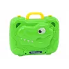 LEAN TOYS DIY komplekt laua-kohvriga pusleklotsid dinosauruse kruvikeerajaga 249 tükki